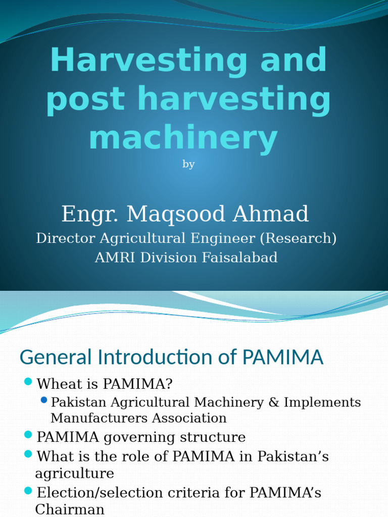 Harvesting and Post Harvesting Techniques | PDF | Agricultural ...