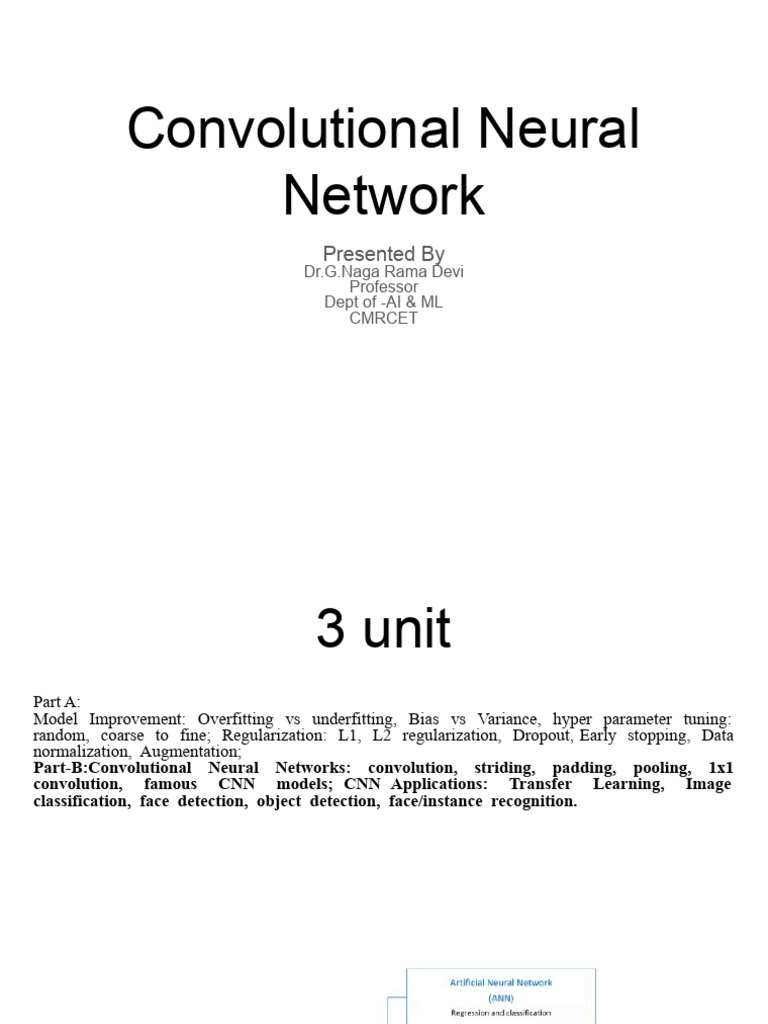 CNN Fundamentals and Applications | PDF | Artificial Neural Network ...