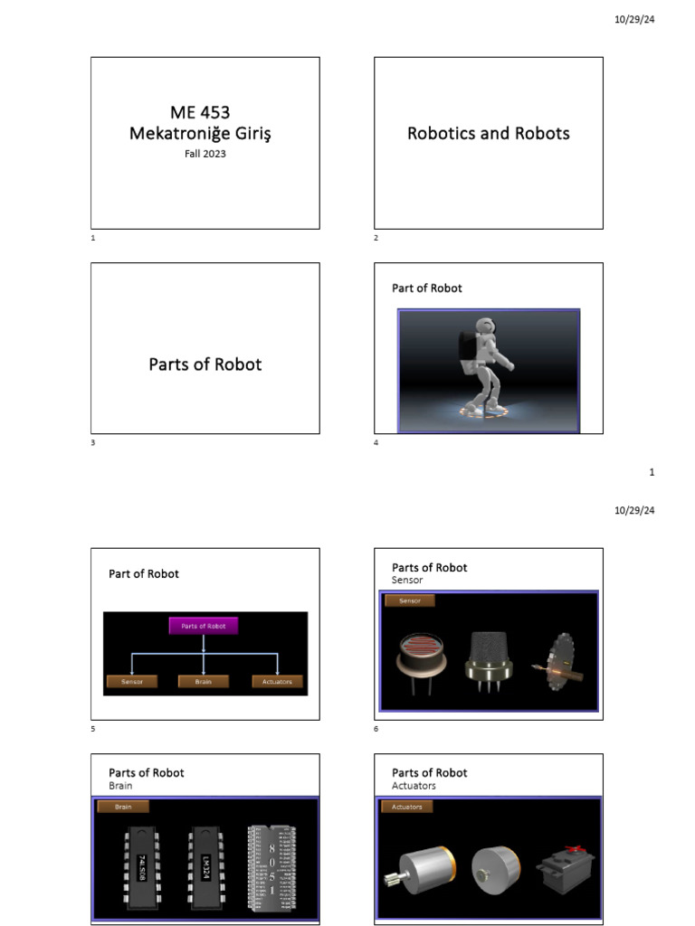 Types and Applications of Robots | PDF | Robot | Robotics