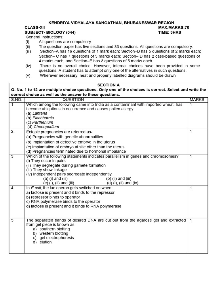 BIOLOGY Project Class 12 | PDF | Operon | Biology