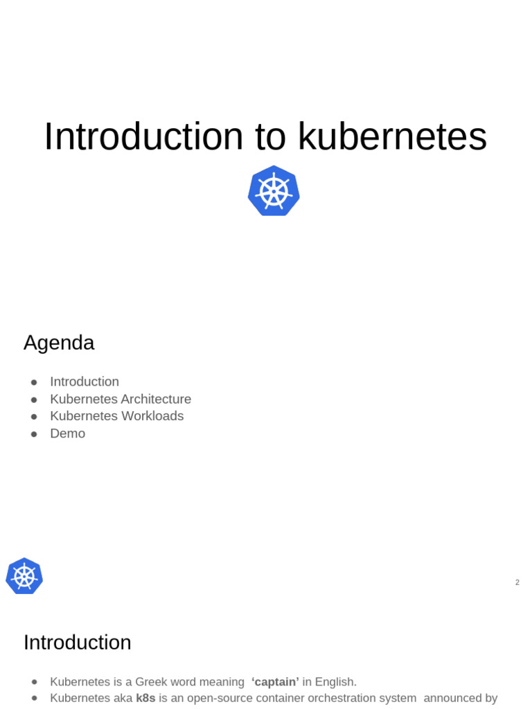 Introduction to Kubernetes | PDF | Computing | Computer Science