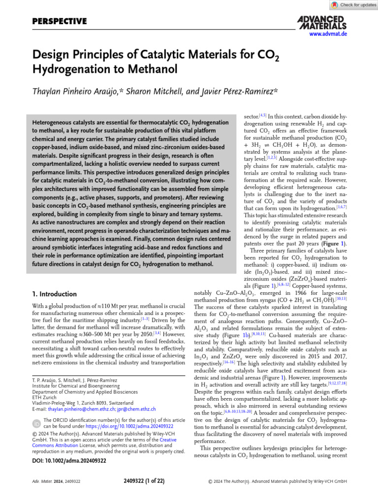 Advanced Materials - 2024 - Araújo - Design Principles of Catalytic ...