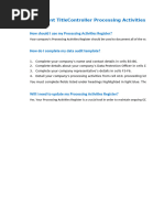 GDPR RoPA Template Guide | PDF | Consent | Data