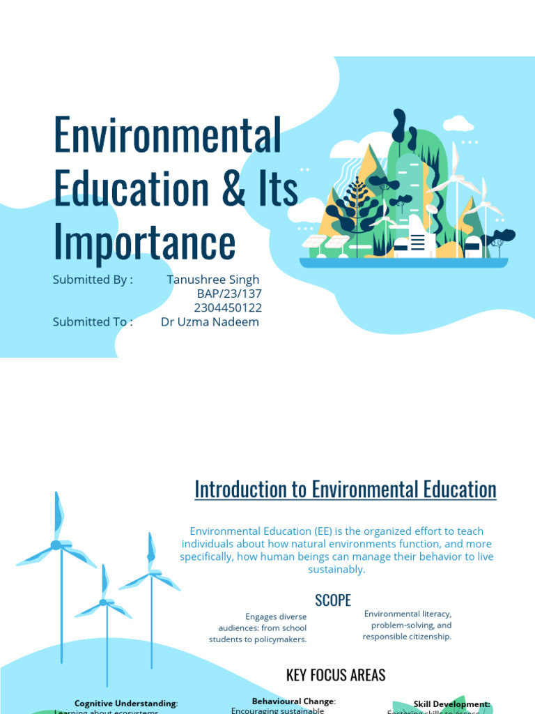Importance of Environmental Education | PDF | Sustainability ...
