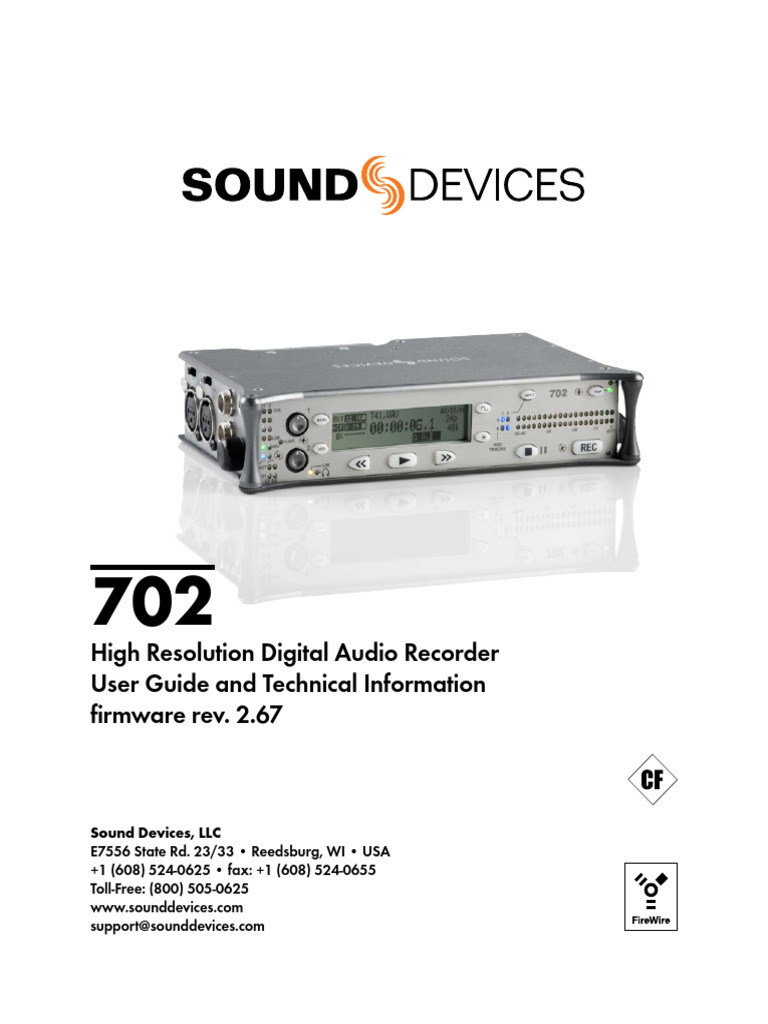 Sound Devices 702_en | PDF | Computer File | Damages