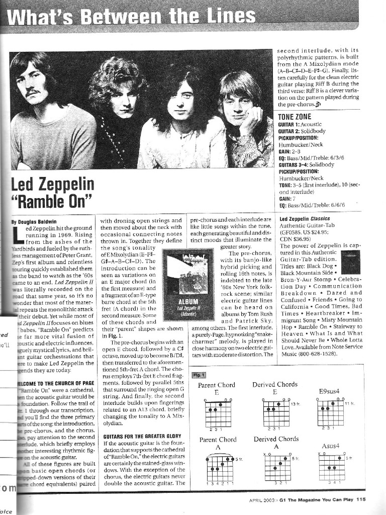 Guitar One April 2003 | PDF