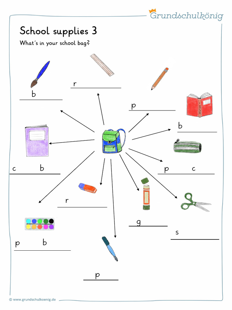 School Bag Essentials for Students | PDF