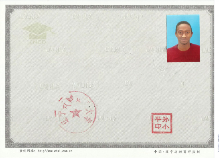 Certificate of Graduation Chinese PDF Download Gratuito | PDF