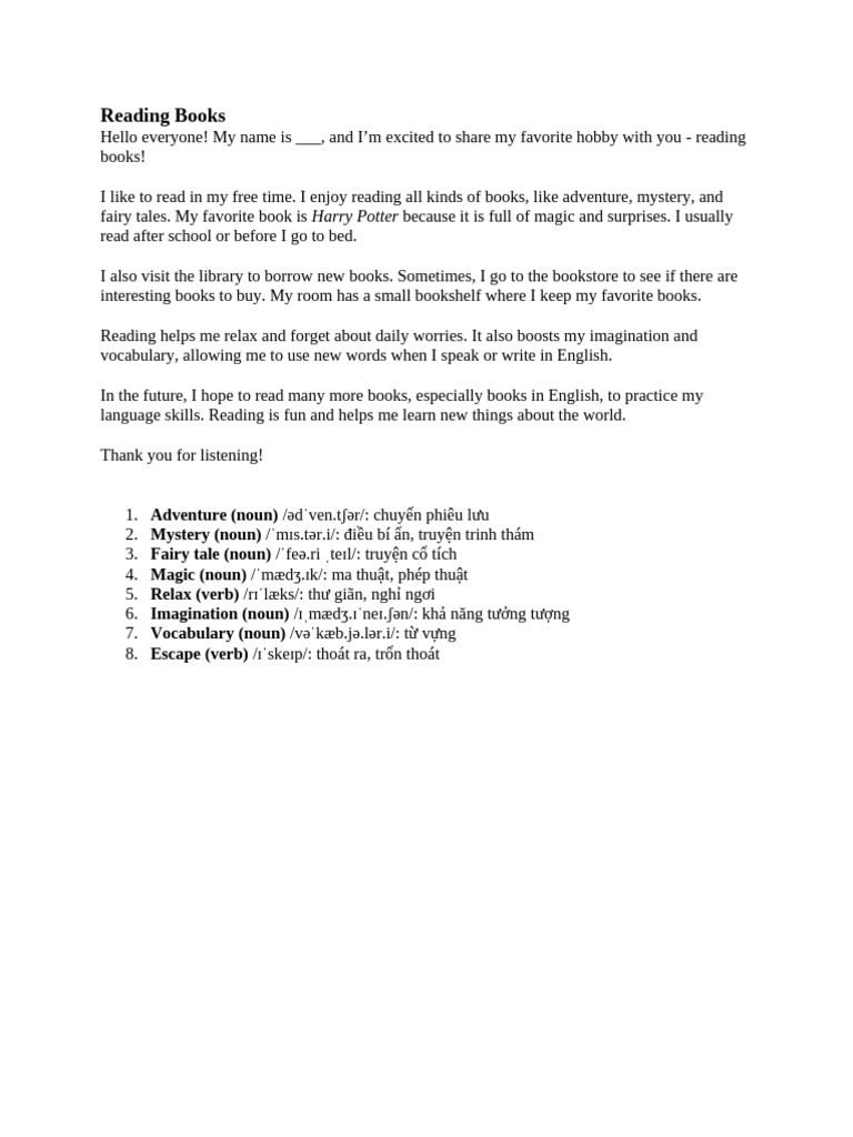 Reading Books Fun Flyers | PDF