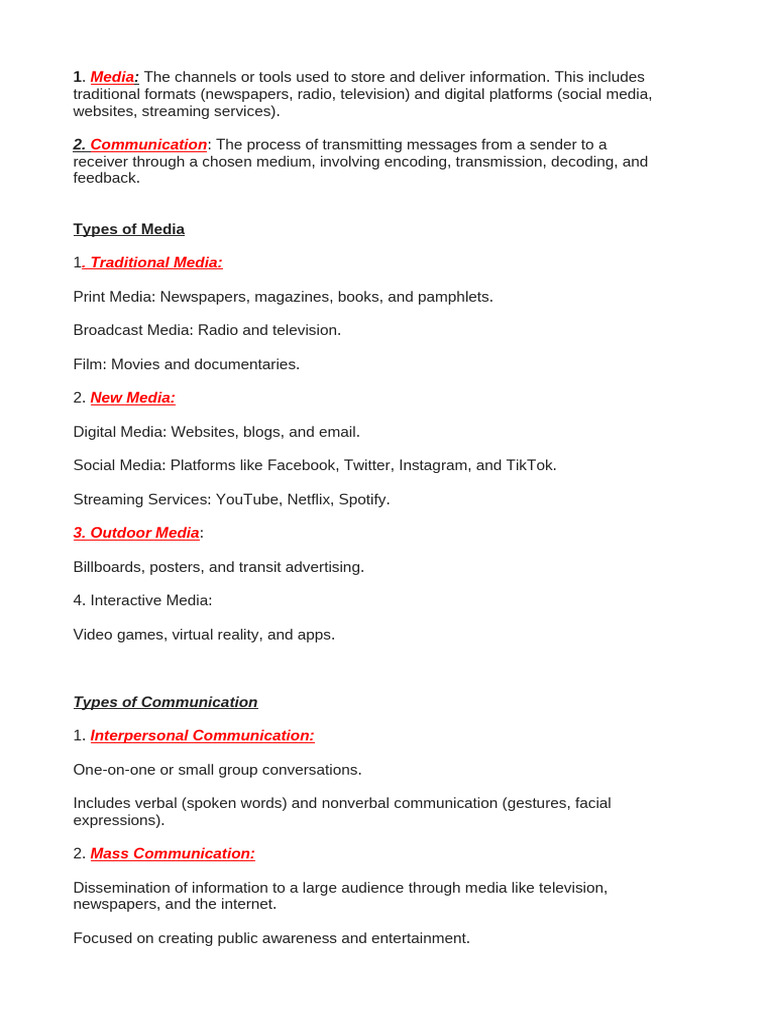 1 | PDF | Mass Media | Communication