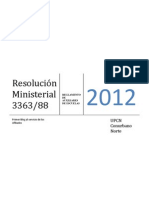 Resolución Ministerial 3363-88