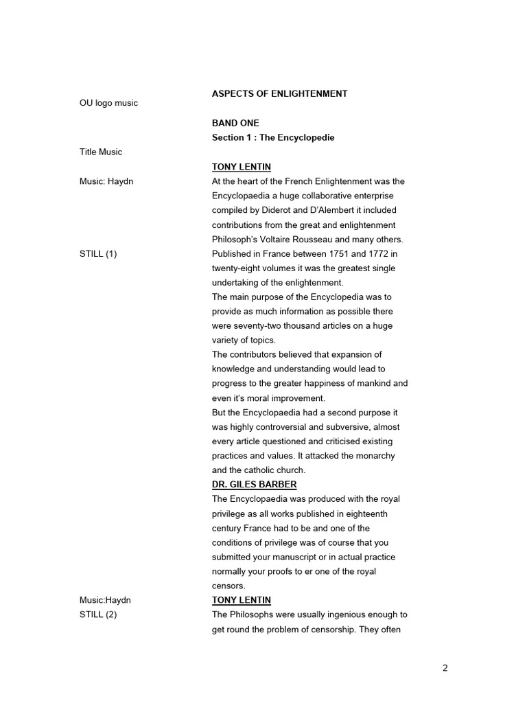 Aspects of Enlightenment | PDF | Age Of Enlightenment | Voltaire