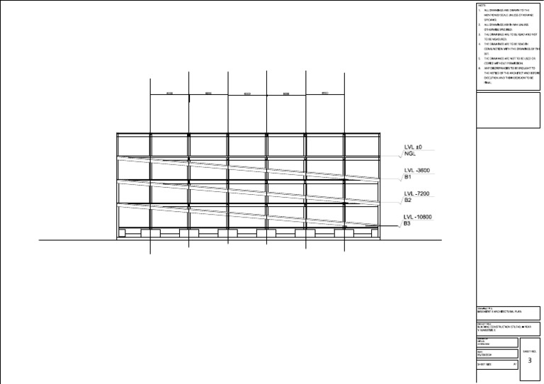 Architectural Basement Plan Drawing | PDF