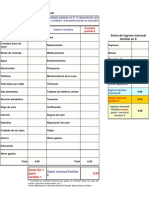 Elaboración de Un Presupuesto Familia