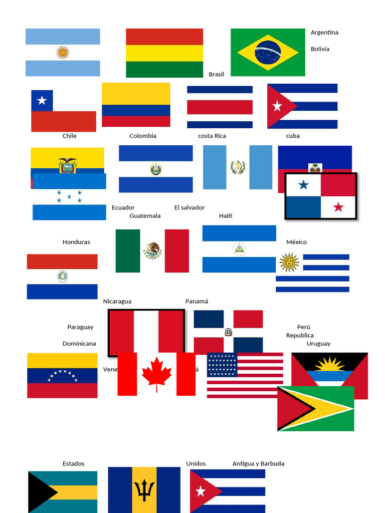 Banderas de America (Autoguardado) | PDF | La dependencia de sustancias ...