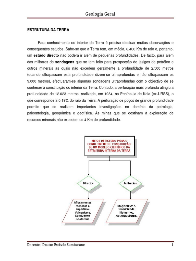 Estrutura Interna da Terra e Sismos | PDF | Ondas | Terremotos