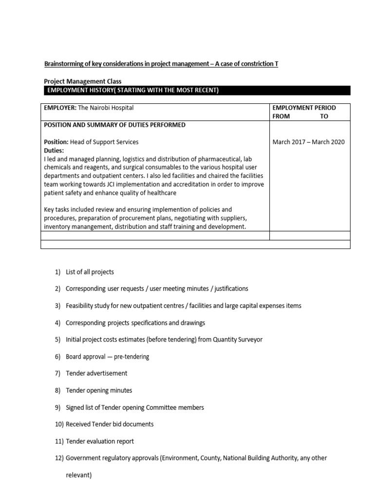 Key Considerations in Project Management | PDF