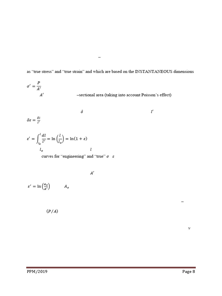 Axial Forces in Strength of Materials | PDF | Deformation (Engineering ...
