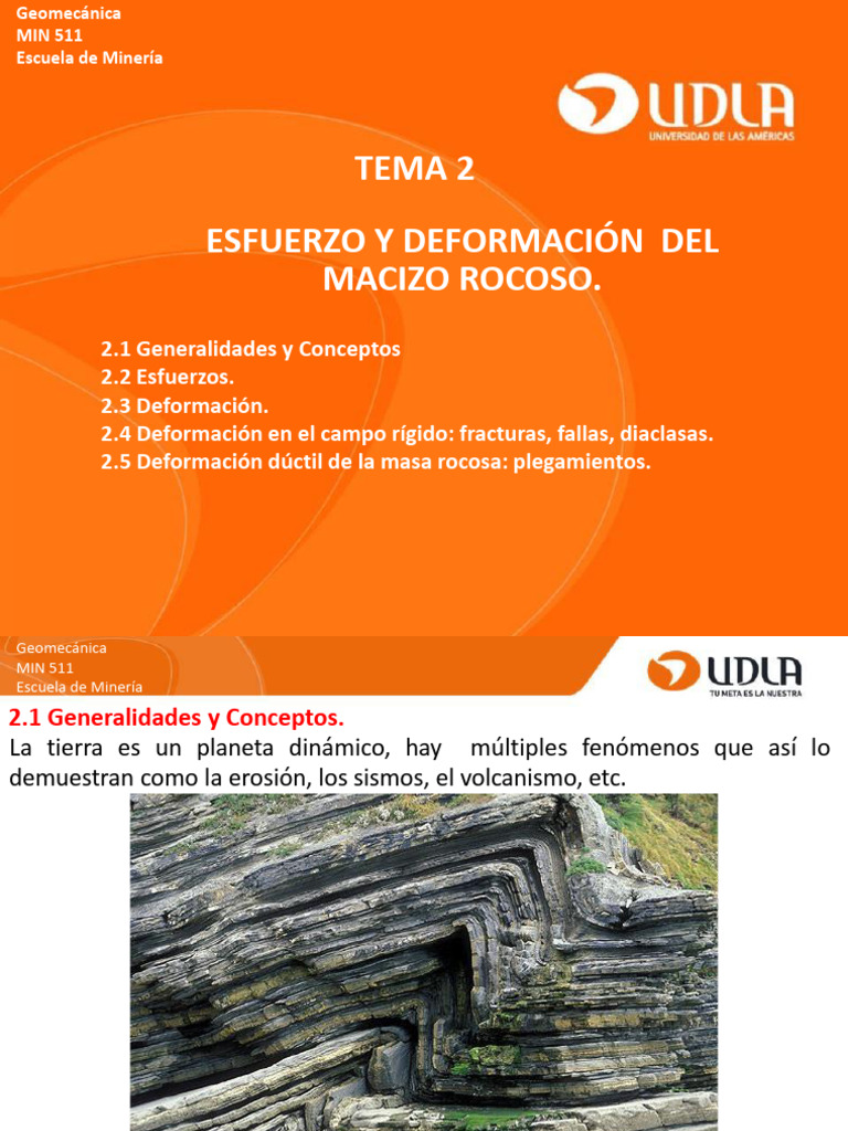 2-Esfuerzo_y_deformación_del_macizo_rocoso. | PDF | Deformación ...