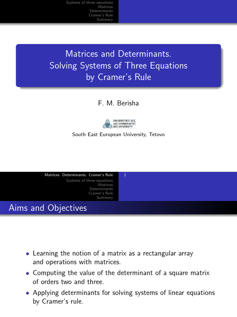 Download. 5 | PDF | Determinant | Matrix (Mathematics)