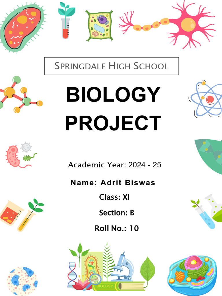 Biology Project for Class XI - 2024-25 | PDF