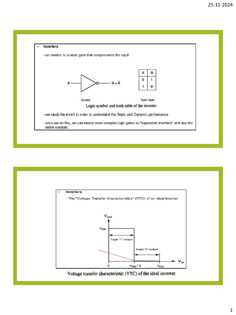 Resistive Load Inverter Analysis | PDF | Cmos | Mosfet