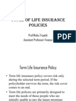 Types of Life Insurance Policies