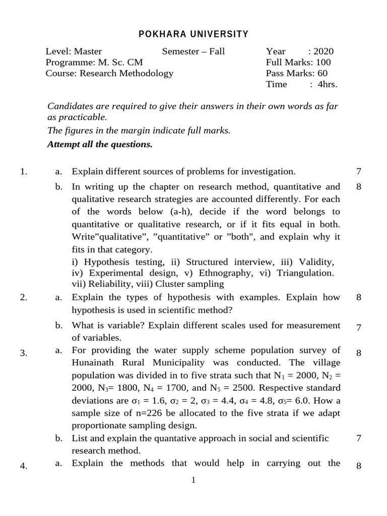 Research Methodology | PDF | Sampling (Statistics) | Qualitative Research