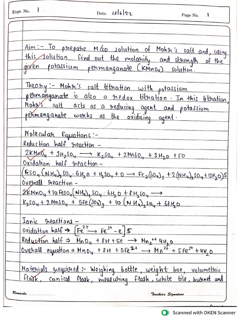 12 TH CBSE Chemistry Journal | PDF
