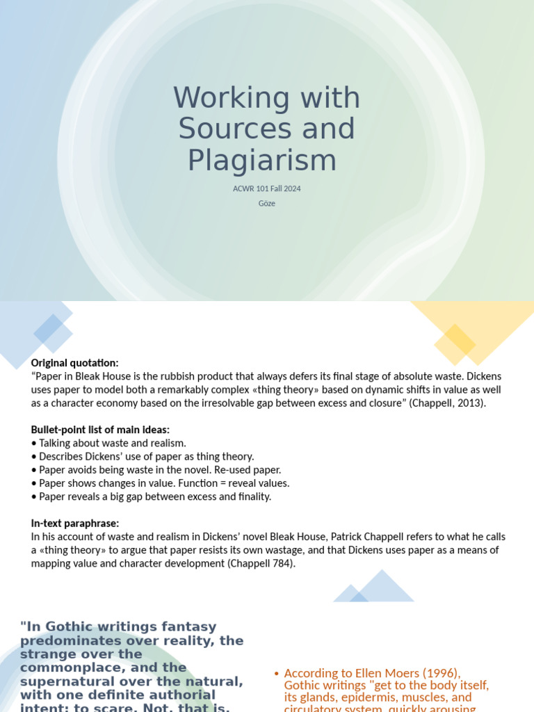 Working With Sources2 | PDF