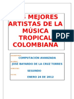 Los Mejores Artistas de La Musica Tropical Colombiana