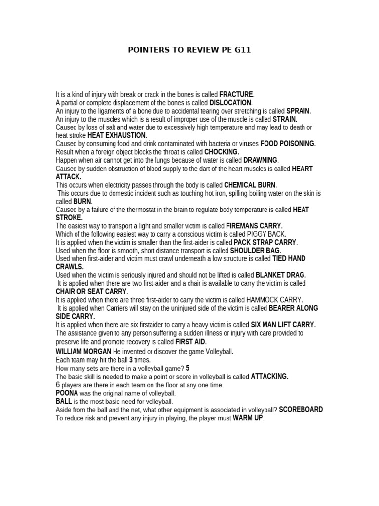 First Aid and Volleyball Basics Guide | PDF | Volleyball | Clinical ...