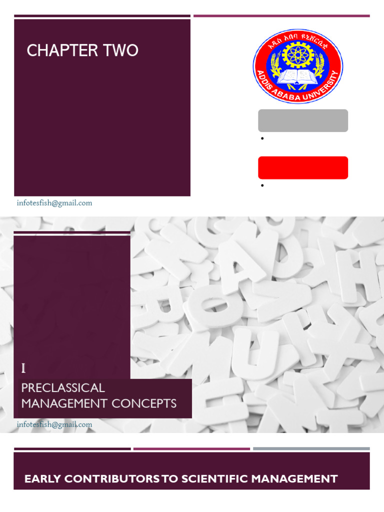 Chapter Two Evolution of Management | PDF | System | Bureaucracy