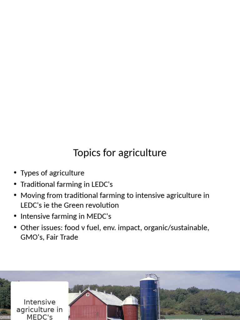 Intensive Agriculture and Its Impacts | PDF | Agriculture | Intensive ...