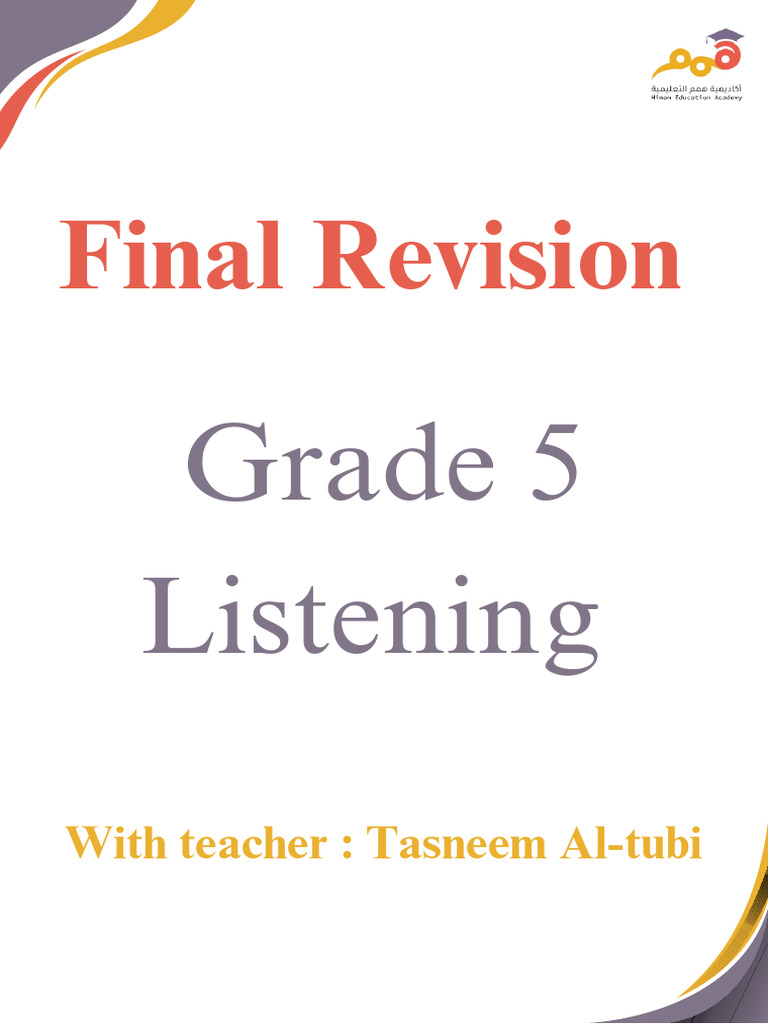 Grade 5 Listening Pdf