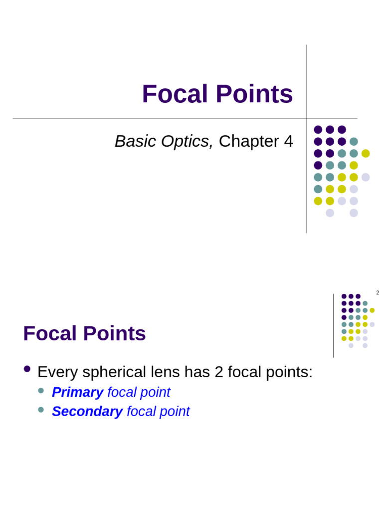 Focal Points: Basic Optics | PDF | Imaging | Lenses