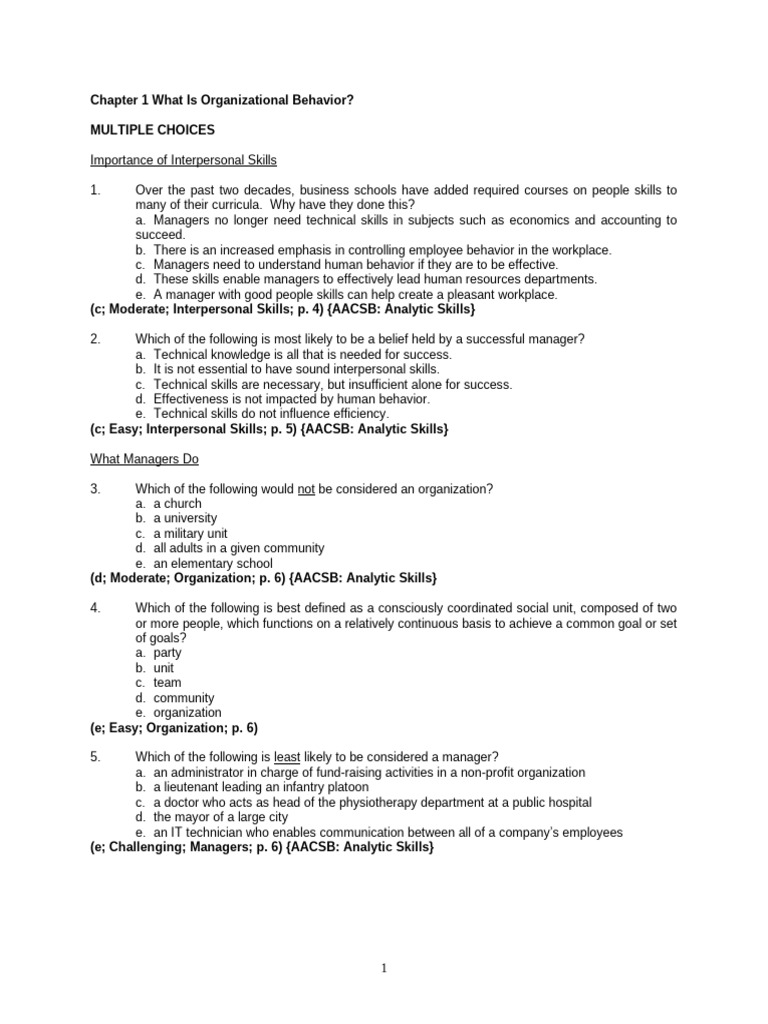 Understanding Organizational Behavior Basics | PDF | Diversity ...