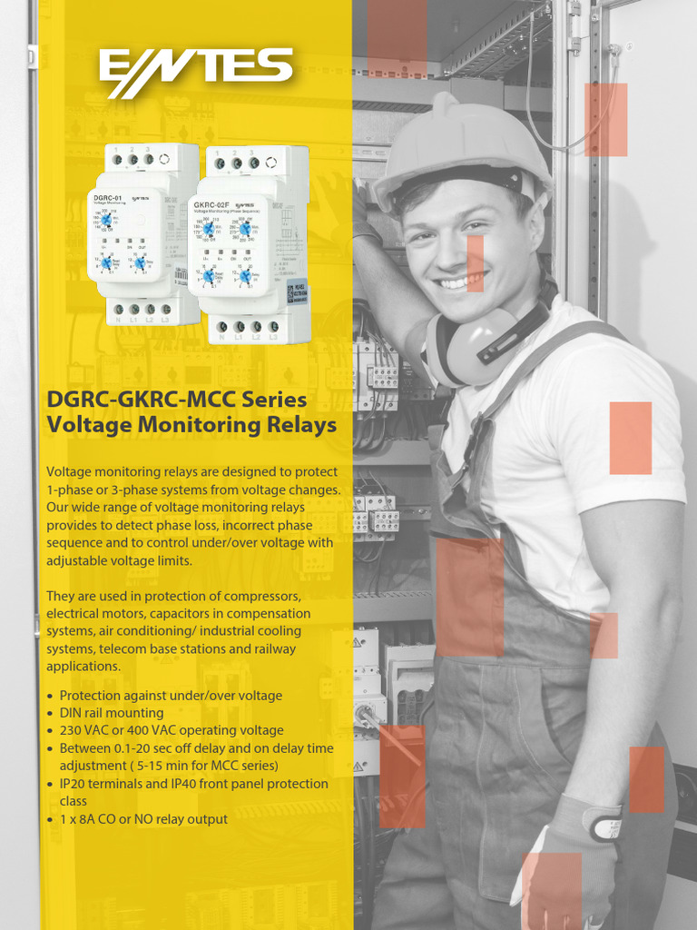 Voltage Relay Solutions for Industry | PDF | Alternating Current | Relay