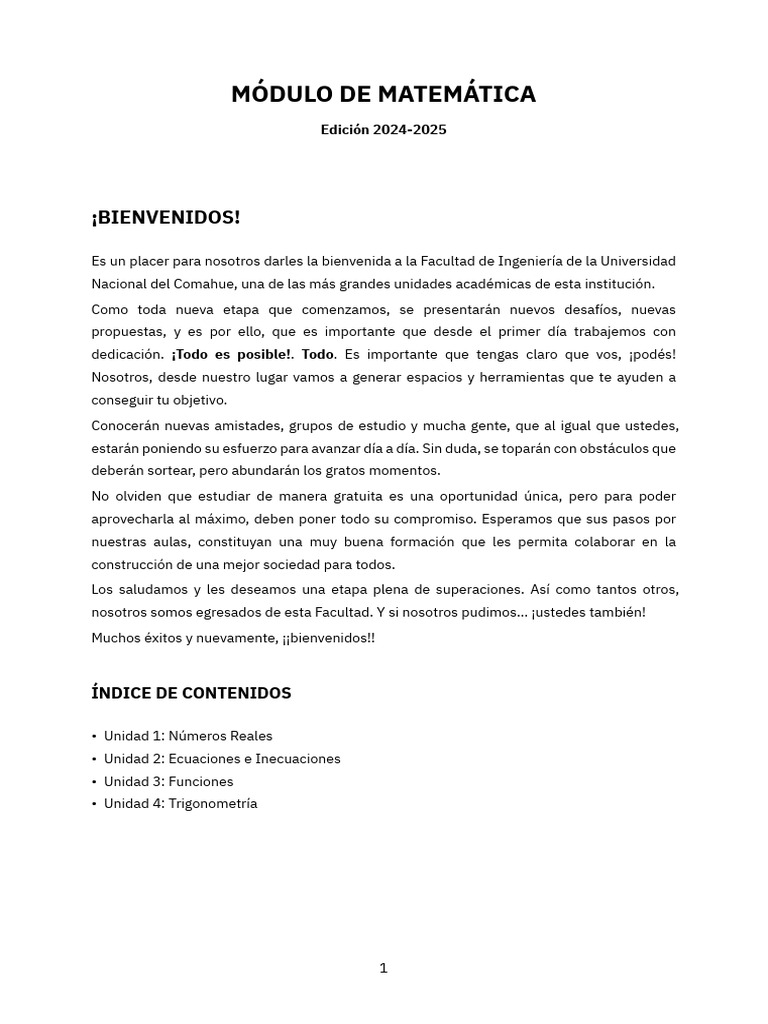 Modulo 1 Revisado | PDF | Números | División (Matemáticas)