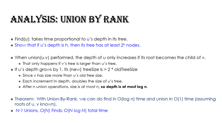 Union by Rank Analysis | PDF