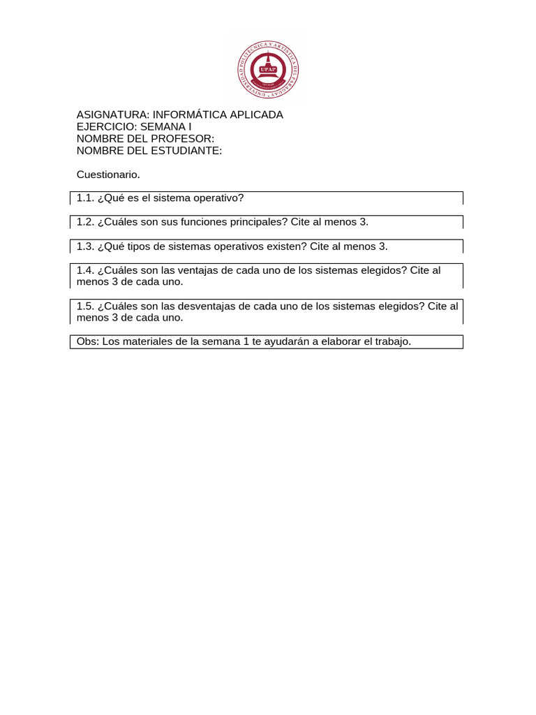 Semana+i Ficha Informática+aplicada | PDF