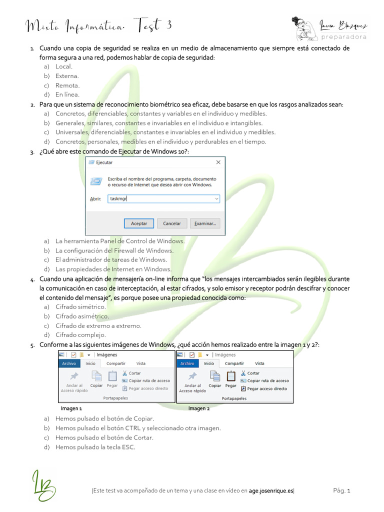 Test 03 Mixto Informatica 79165 | PDF | Apoyo | Computación en la nube