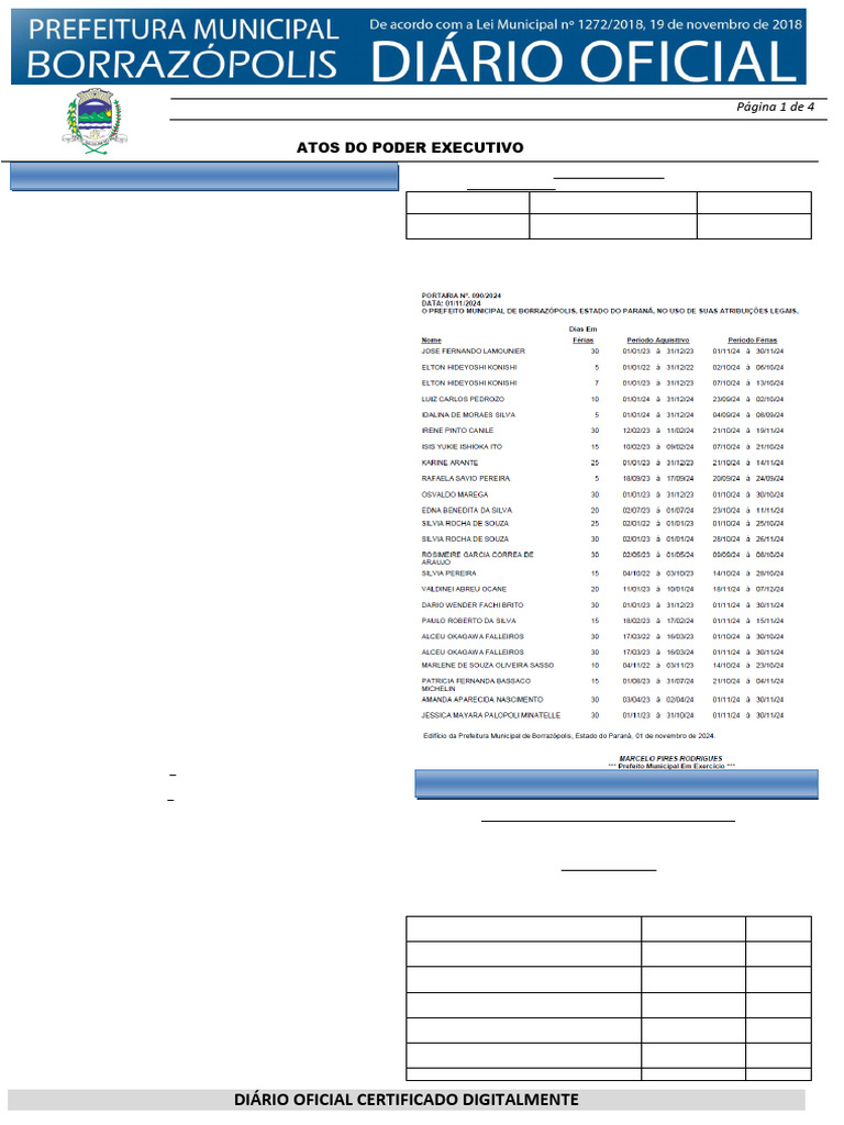 Recursos Humanos: Atos Do Poder Executivo | PDF