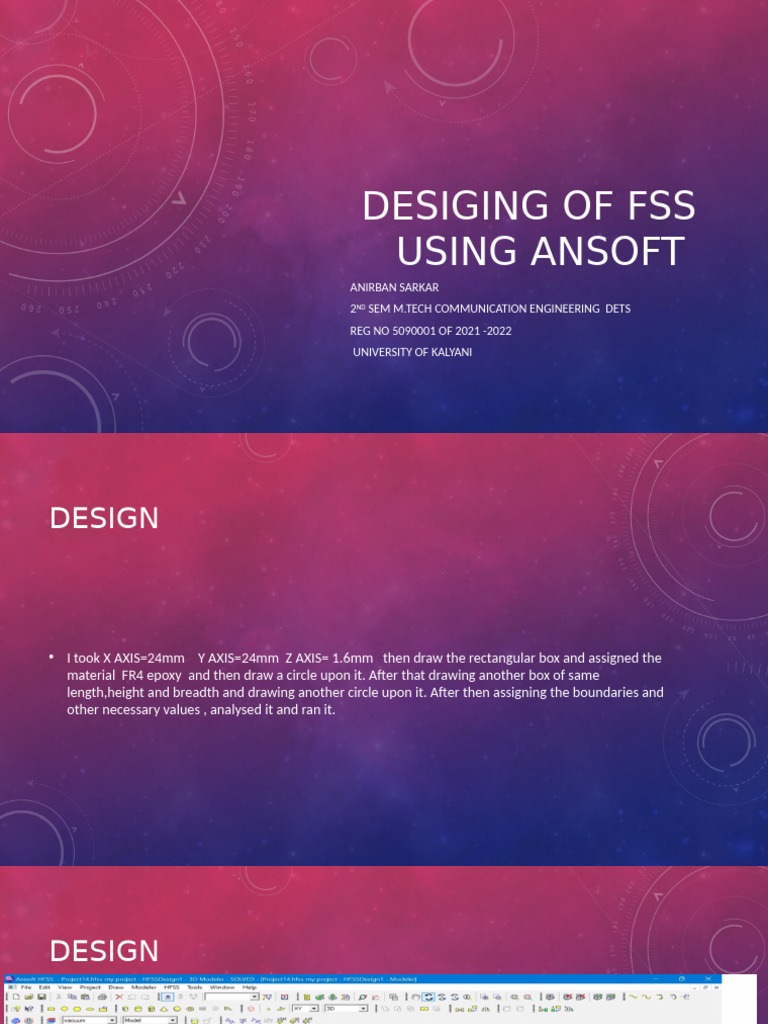 FSS Design Analysis Using Ansoft | PDF