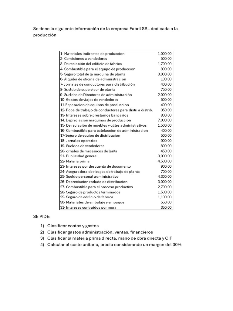 Clasificacion de costos | PDF | Economias