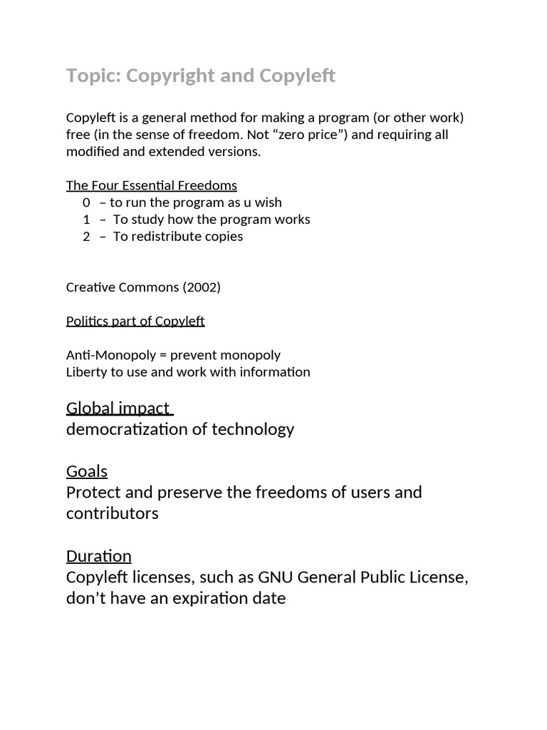 Copyleft | PDF