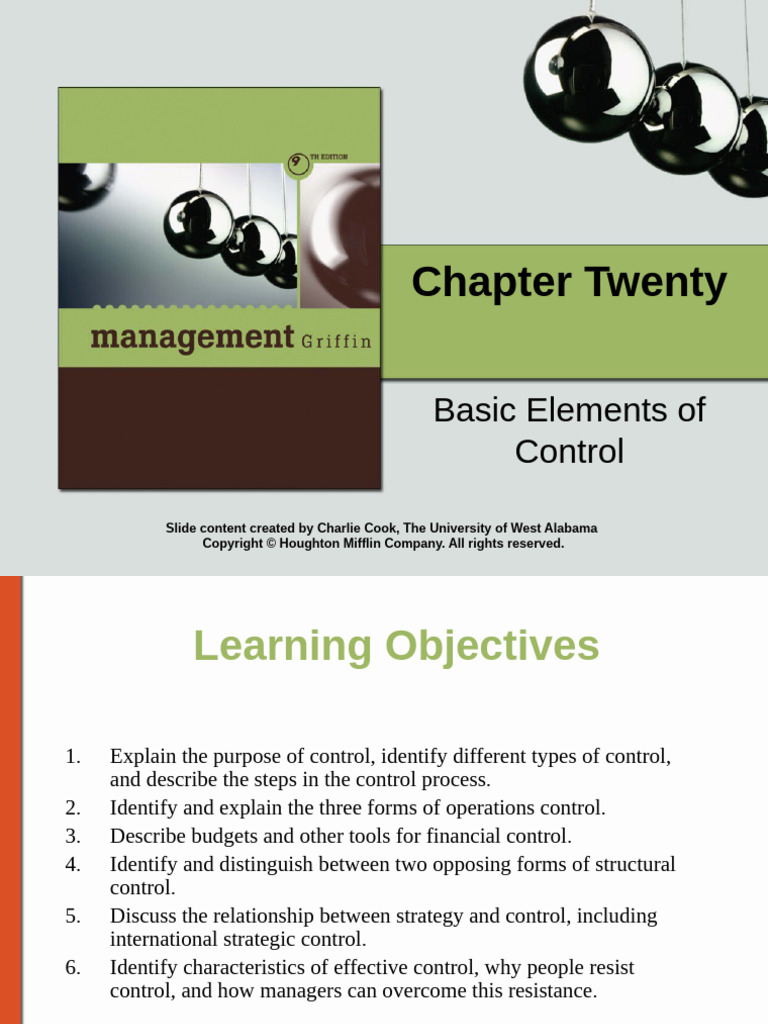 Lecture 08.Ch 14. Control. Other Teacher | PDF | Business | Business ...