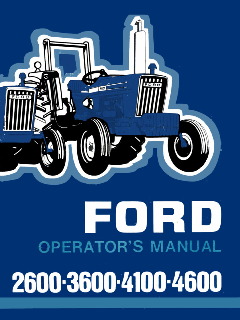 Ford_2600-4600_OM 2 | PDF | Clutch | Tractor