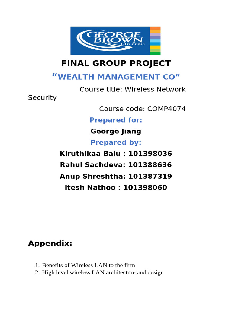 Project (3) by Group 4 | PDF | Computer Network | Wi Fi