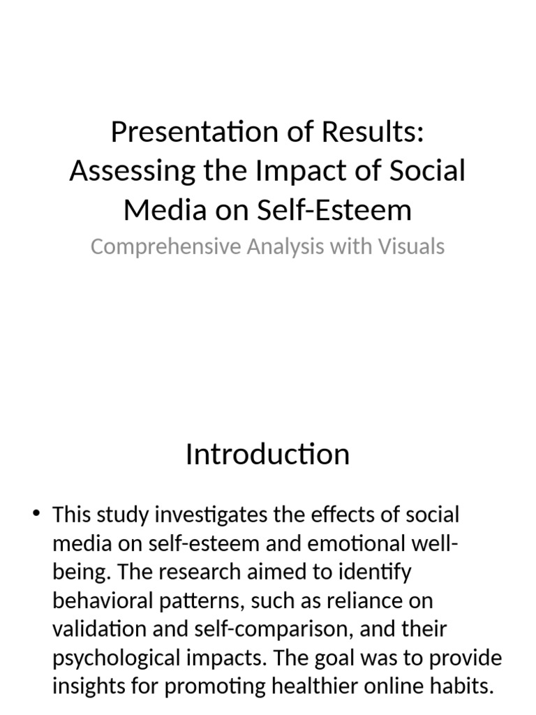 Social Media Impact Comprehensive Presentation | PDF | Self Esteem ...